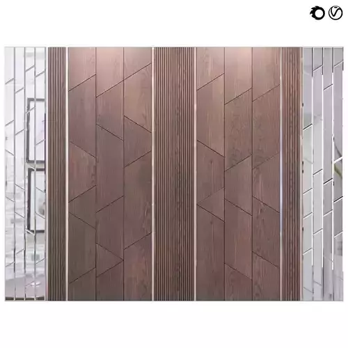 Decor wood Panel 56 3D model