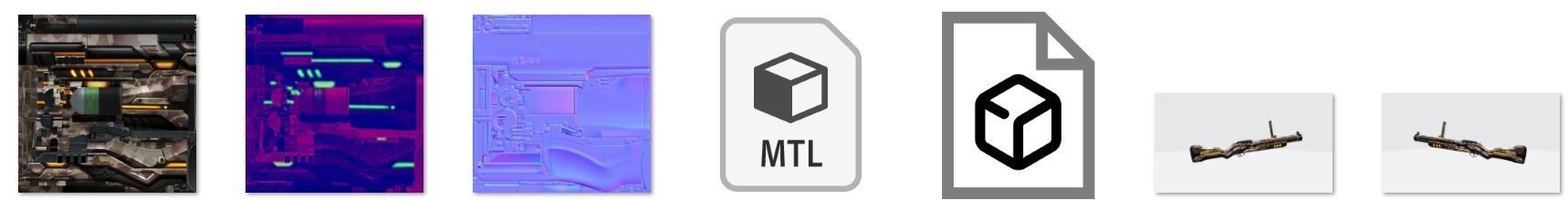 M79 Rifle Game Weapon 12x 3D model_31