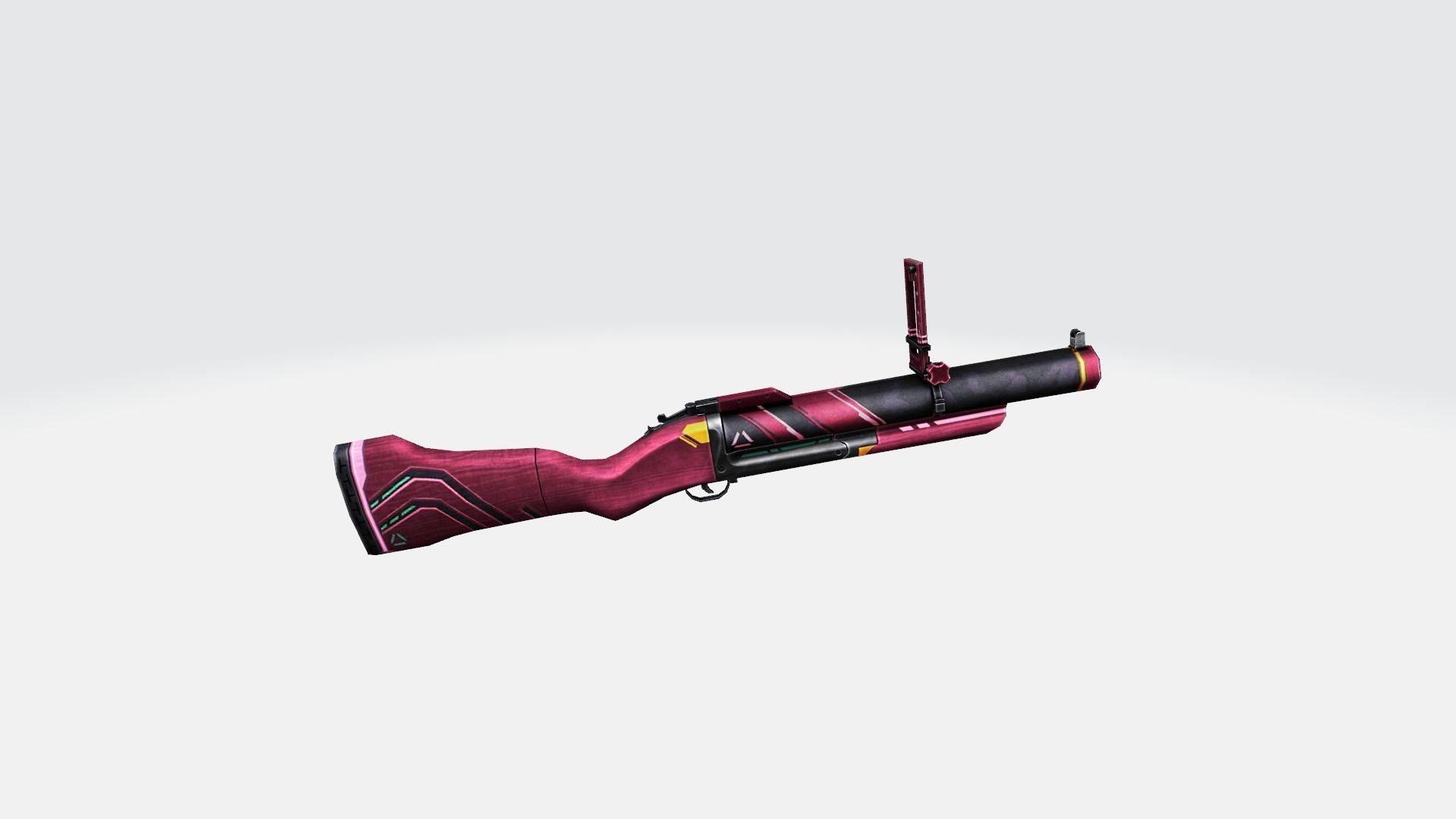 M79 Rifle Game Weapon 12x 3D model_14