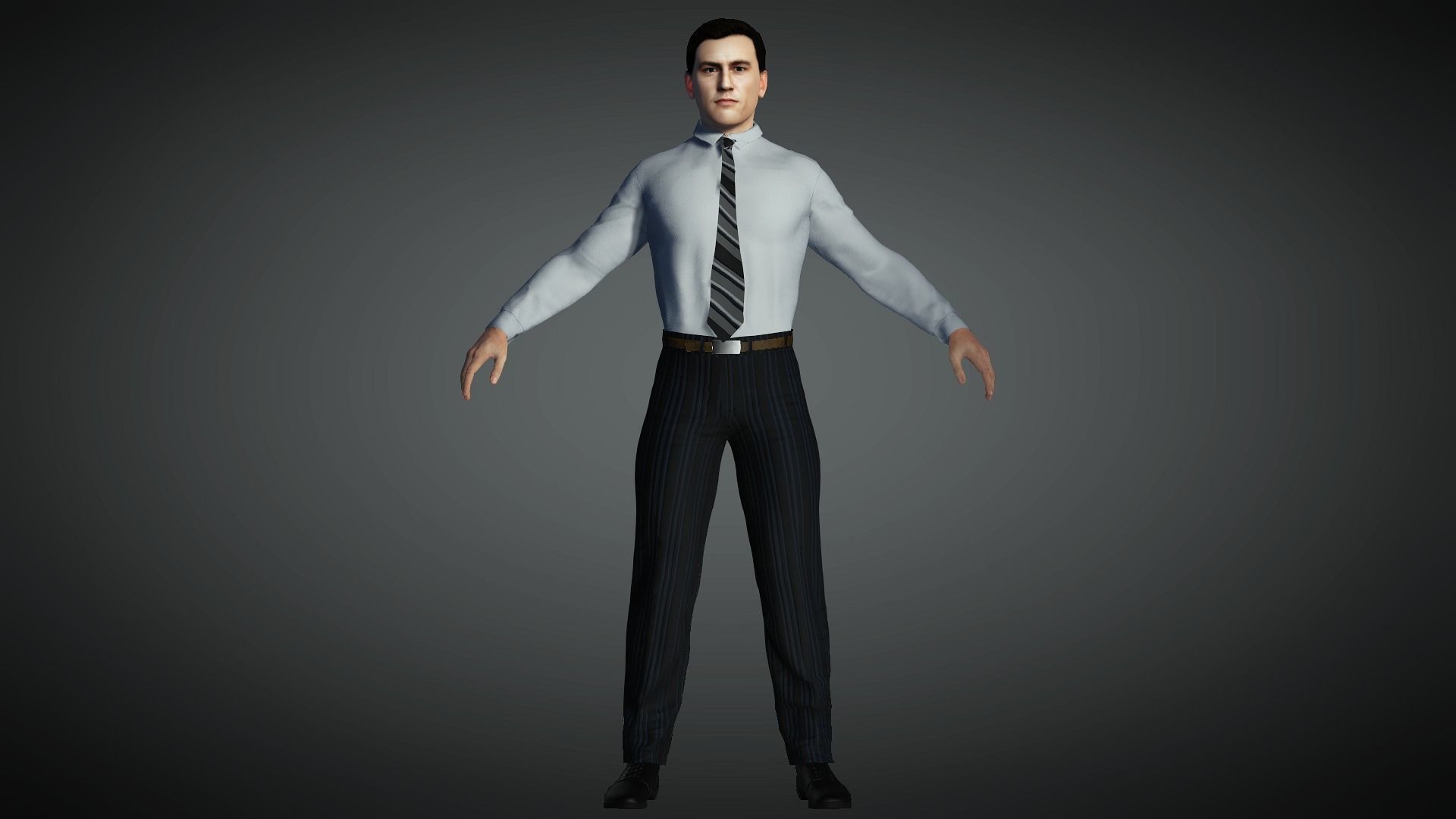 AAA Realistic Male Character 14 Low-poly 3D model_3