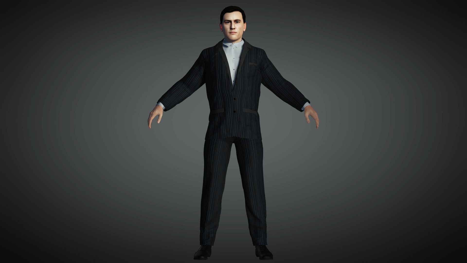 AAA Realistic Male Character 14 Low-poly 3D model_5