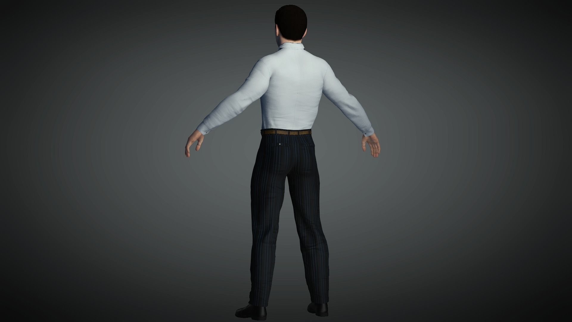 AAA Realistic Male Character 14 Low-poly 3D model_13