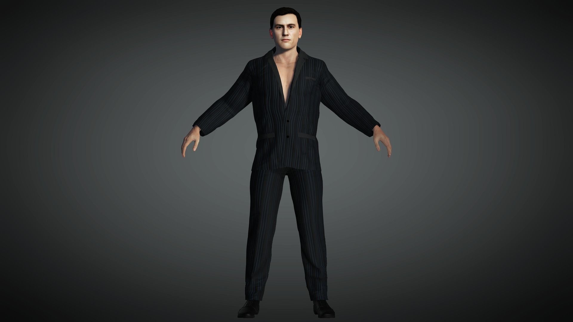 AAA Realistic Male Character 14 Low-poly 3D model_8