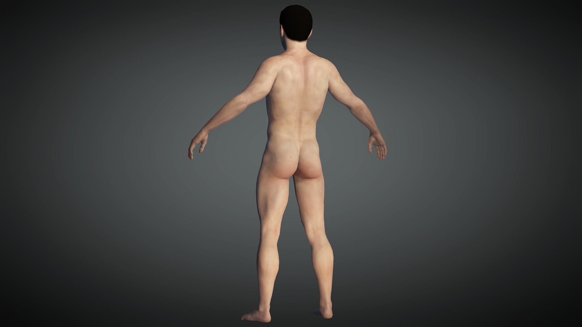 AAA Realistic Male Character 14 Low-poly 3D model_16