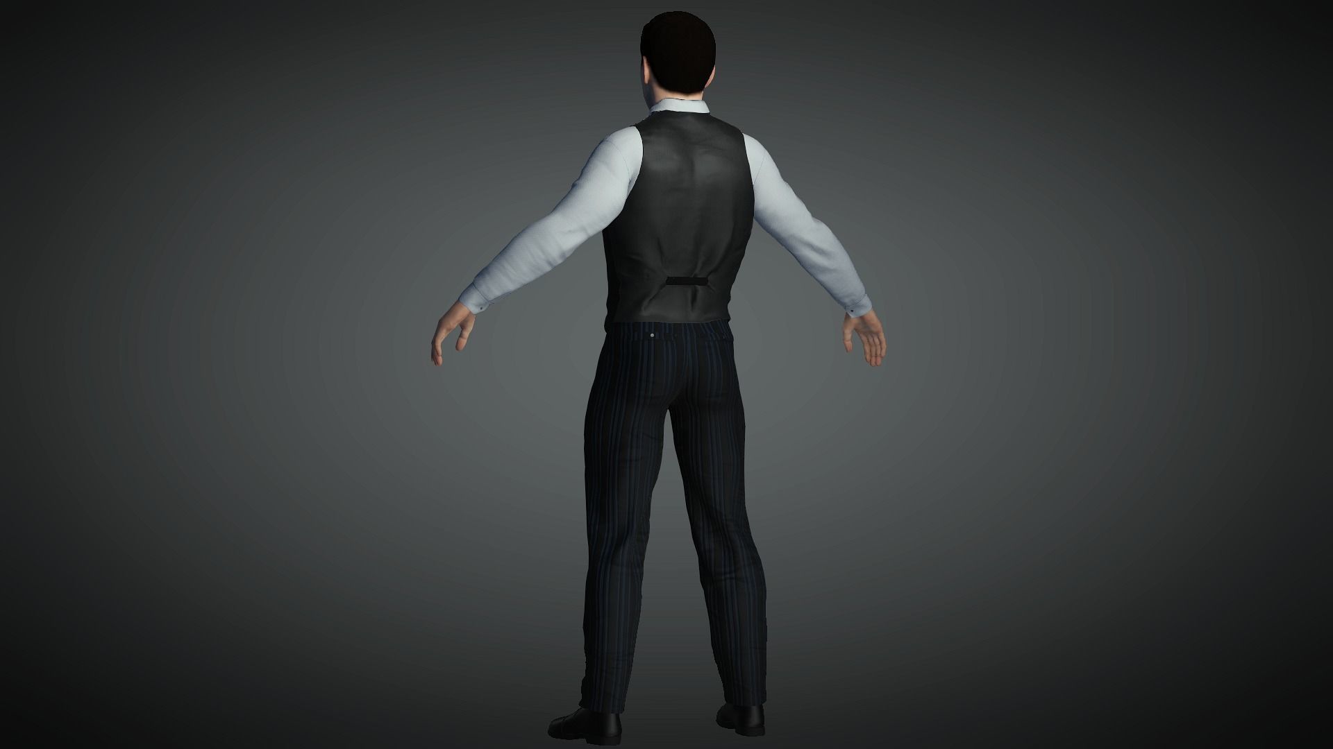 AAA Realistic Male Character 14 Low-poly 3D model_12