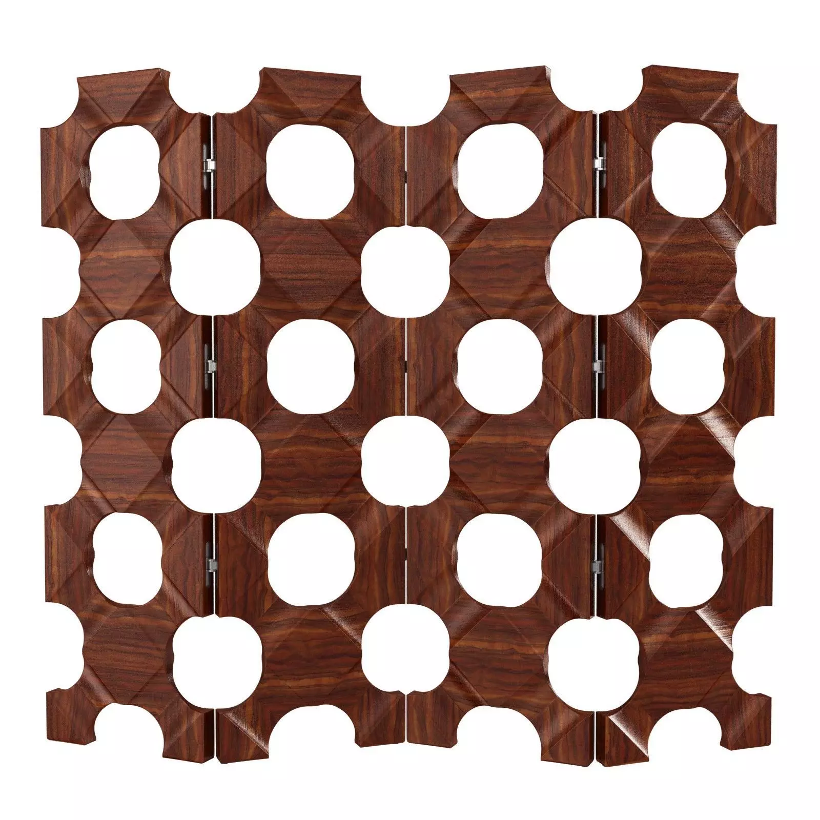 Leonidas walnut room divider Agrippa collection  3D model_0