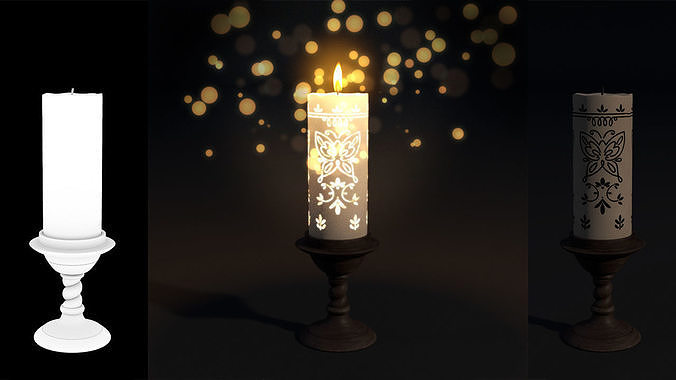 Encanto Candle 3D Model - Fan made Low-poly 3D model