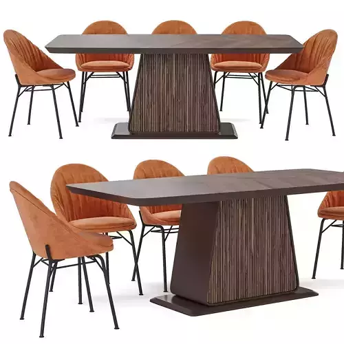 Dining table and chair Bomonti Arcadia