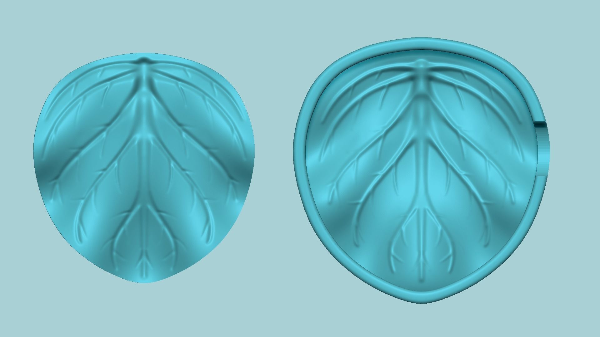 Violet Flower Leaf - Molding Arrangement EVA Foam Craft 3D print model_1