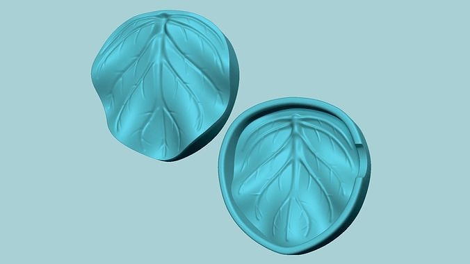 Violet Flower Leaf - Molding Arrangement EVA Foam Craft 3D print model