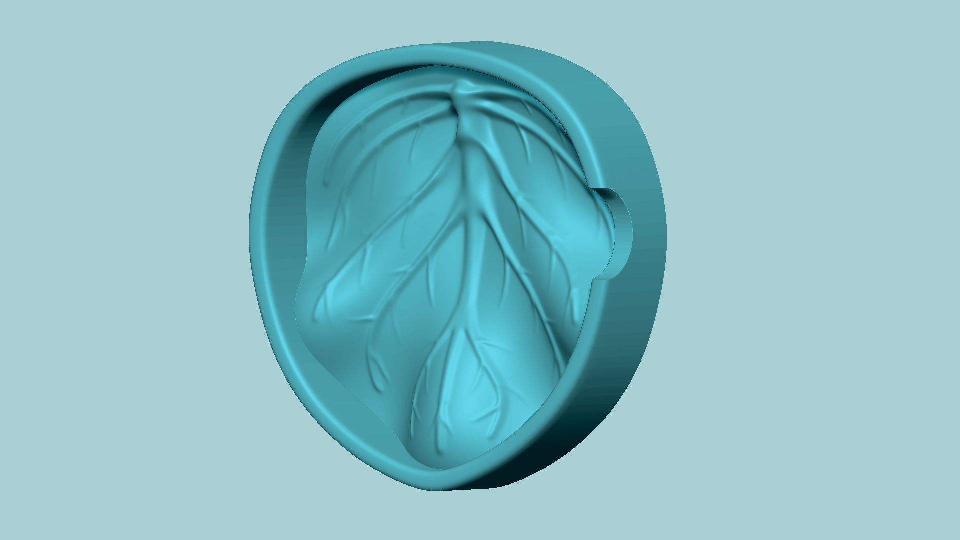 Violet Flower Leaf - Molding Arrangement EVA Foam Craft 3D print model_7