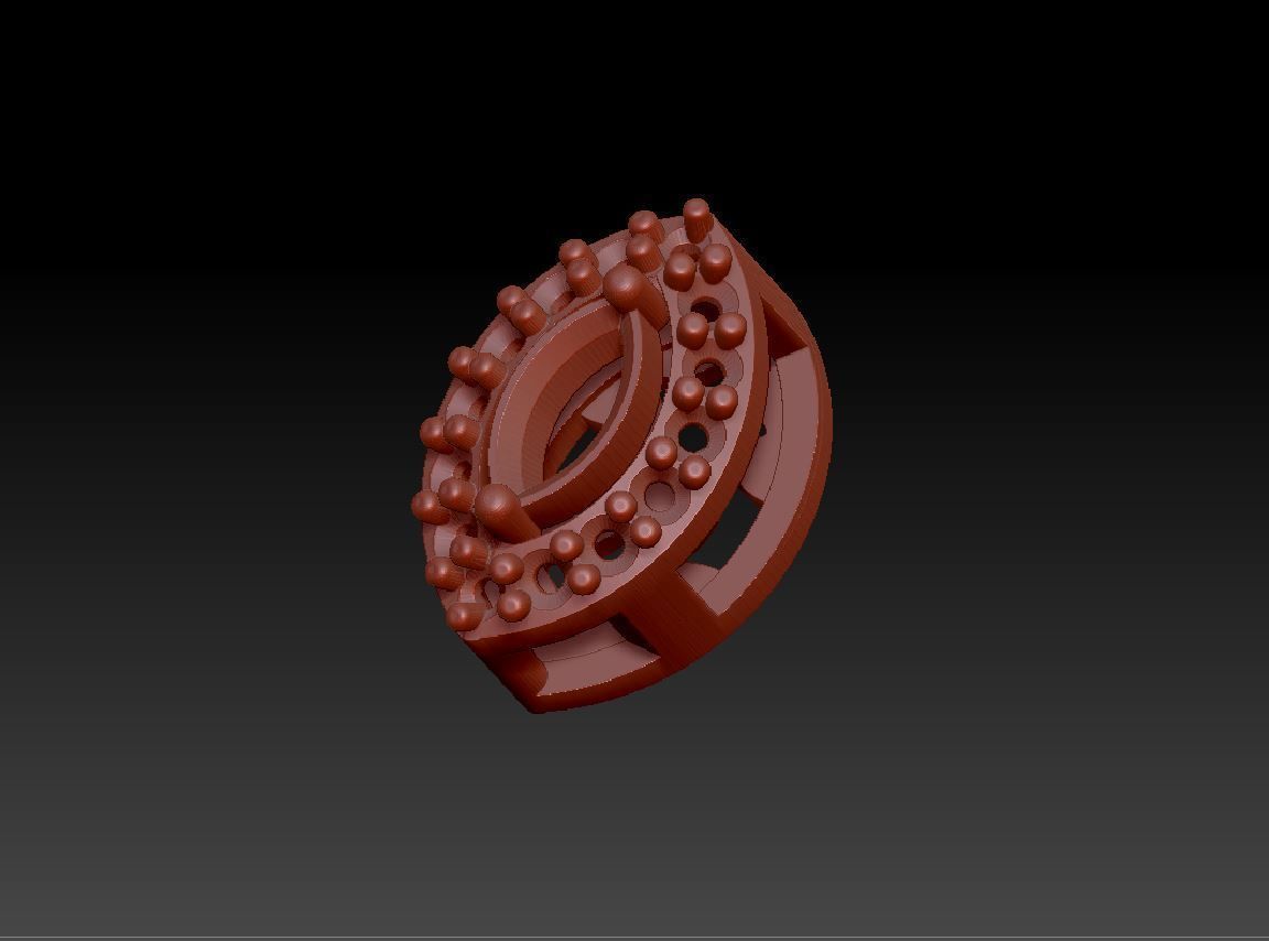 Diamond Necklace 3 line 3D print model_4