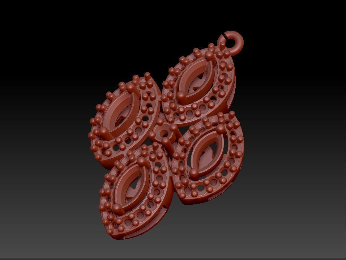 Diamond Necklace 3 line 3D print model_5