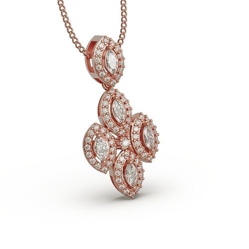 Diamond Necklace 3 line 3D print model