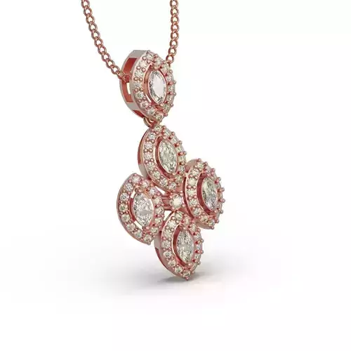 Diamond Necklace 3 line 3D print model