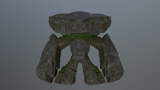 Rock Monster Low-poly 3D model