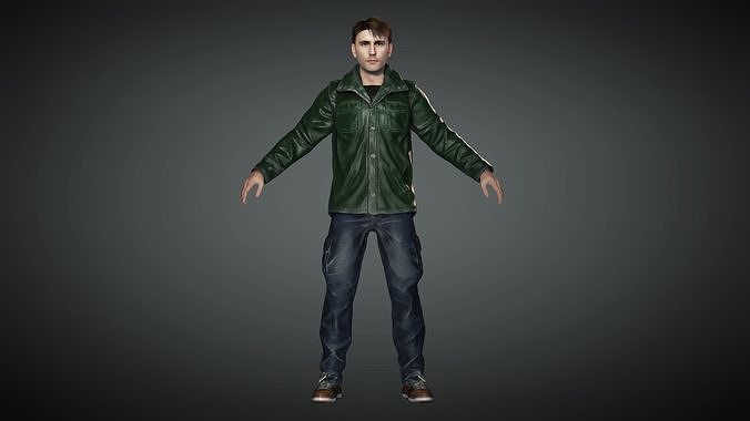 AAA Realistic Male Character 16 Low-poly 3D model