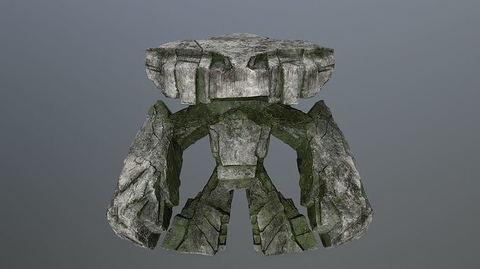 Rock Monster Low-poly 3D model