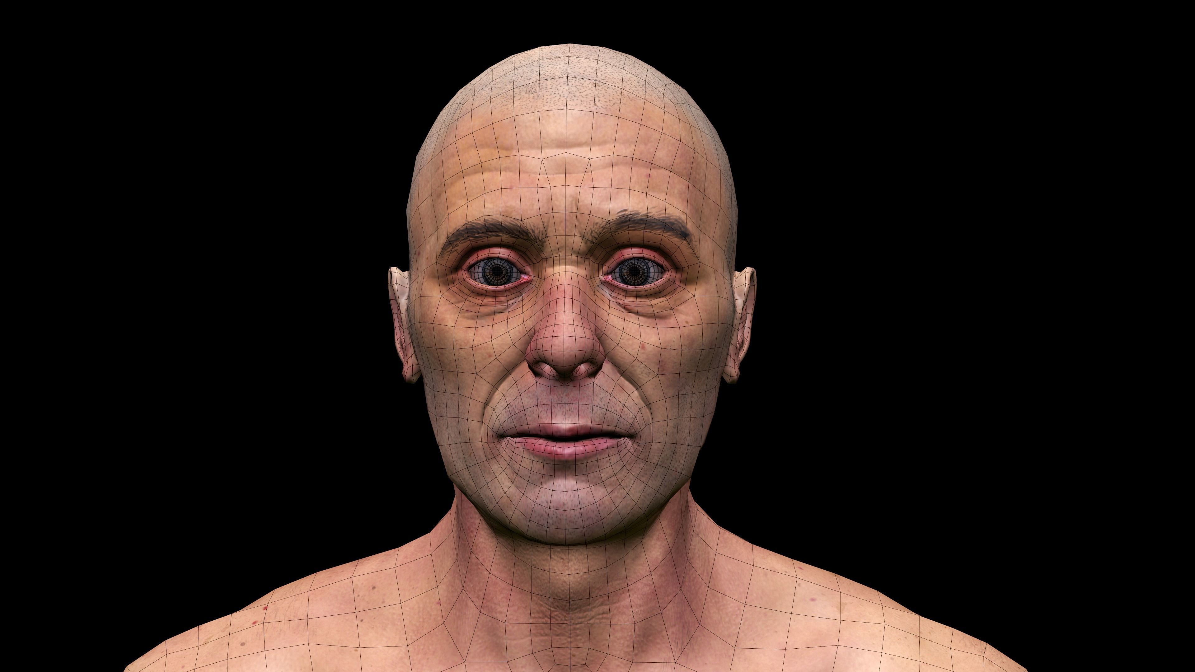 REALISTIC HIGHLY DETAILED MAN Low-poly 3D model_25
