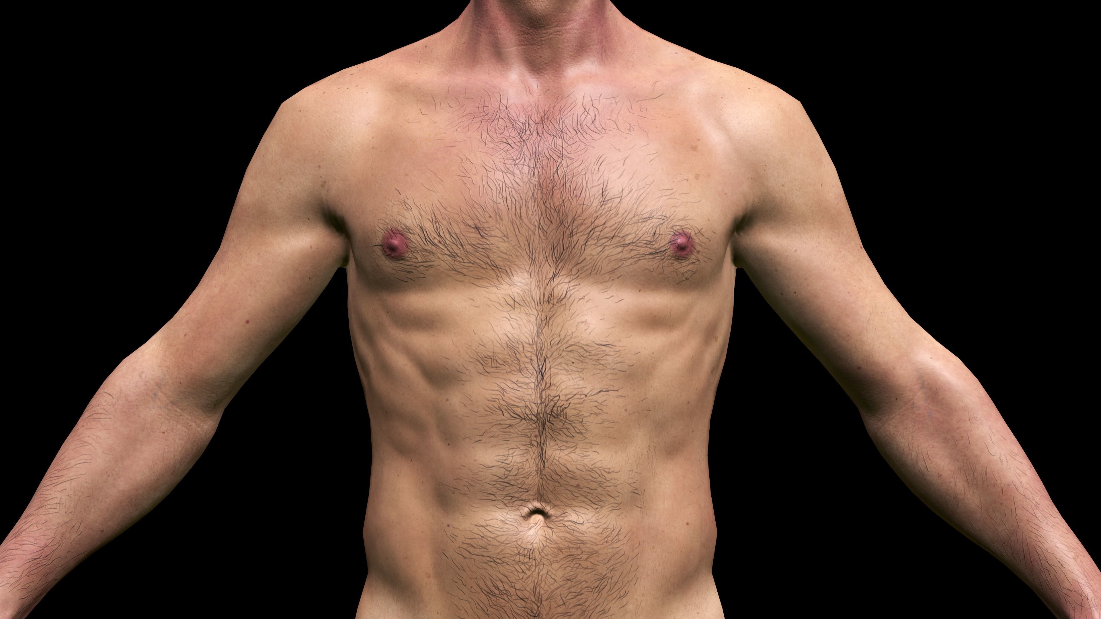 REALISTIC HIGHLY DETAILED MAN Low-poly 3D model_8