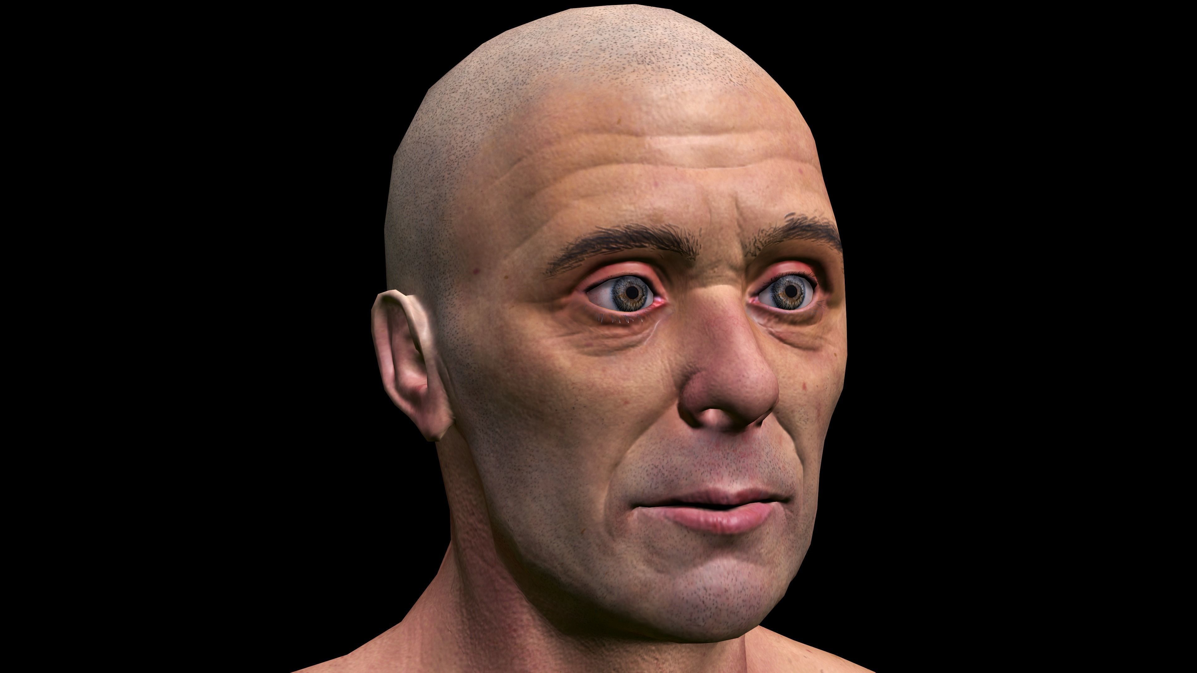 REALISTIC HIGHLY DETAILED MAN Low-poly 3D model_5