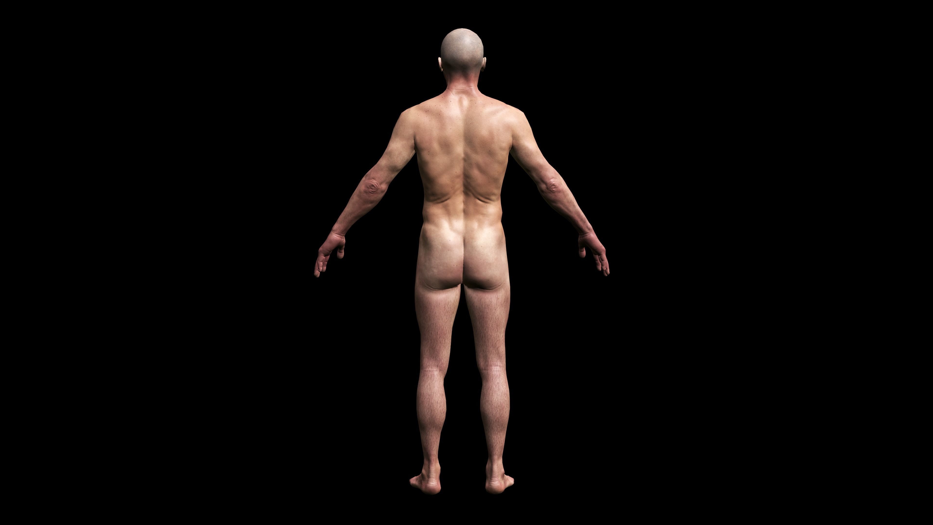 REALISTIC HIGHLY DETAILED MAN Low-poly 3D model_1