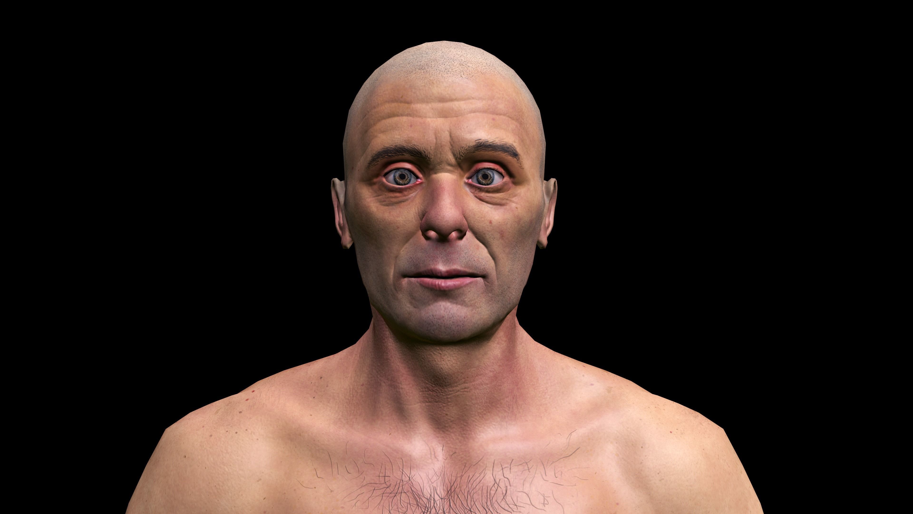 REALISTIC HIGHLY DETAILED MAN Low-poly 3D model_4