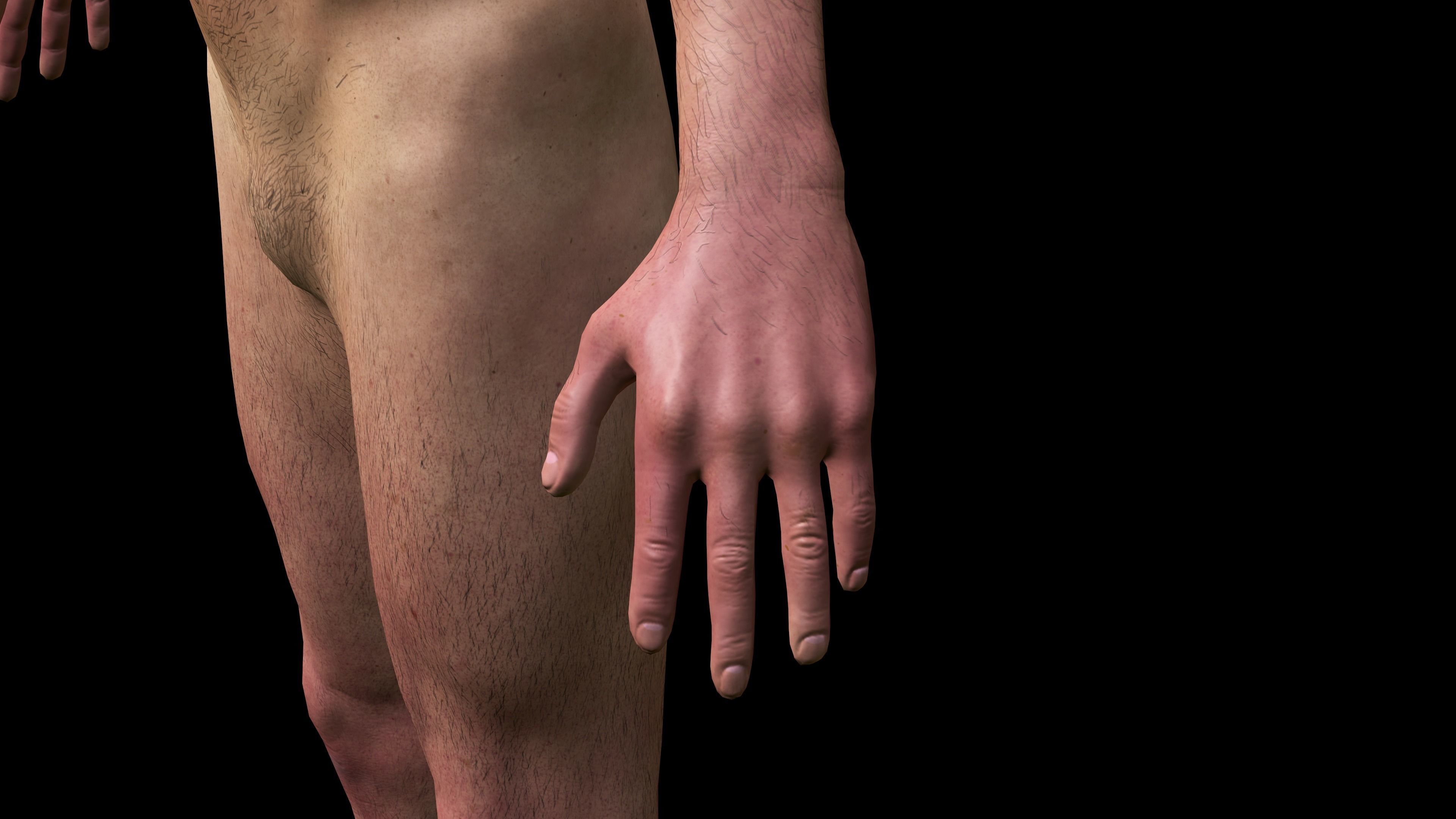 REALISTIC HIGHLY DETAILED MAN Low-poly 3D model_16