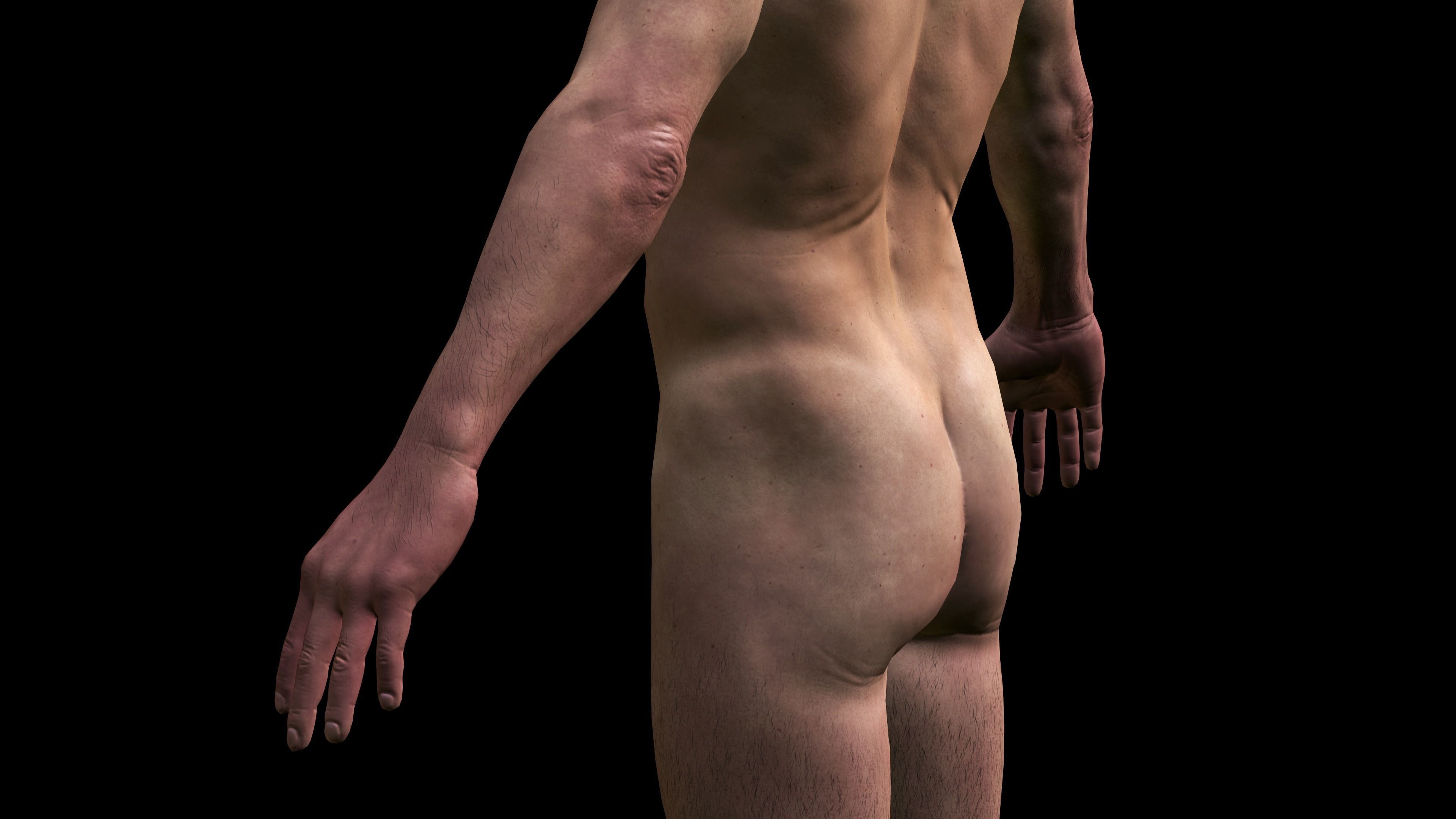 REALISTIC HIGHLY DETAILED MAN Low-poly 3D model_11