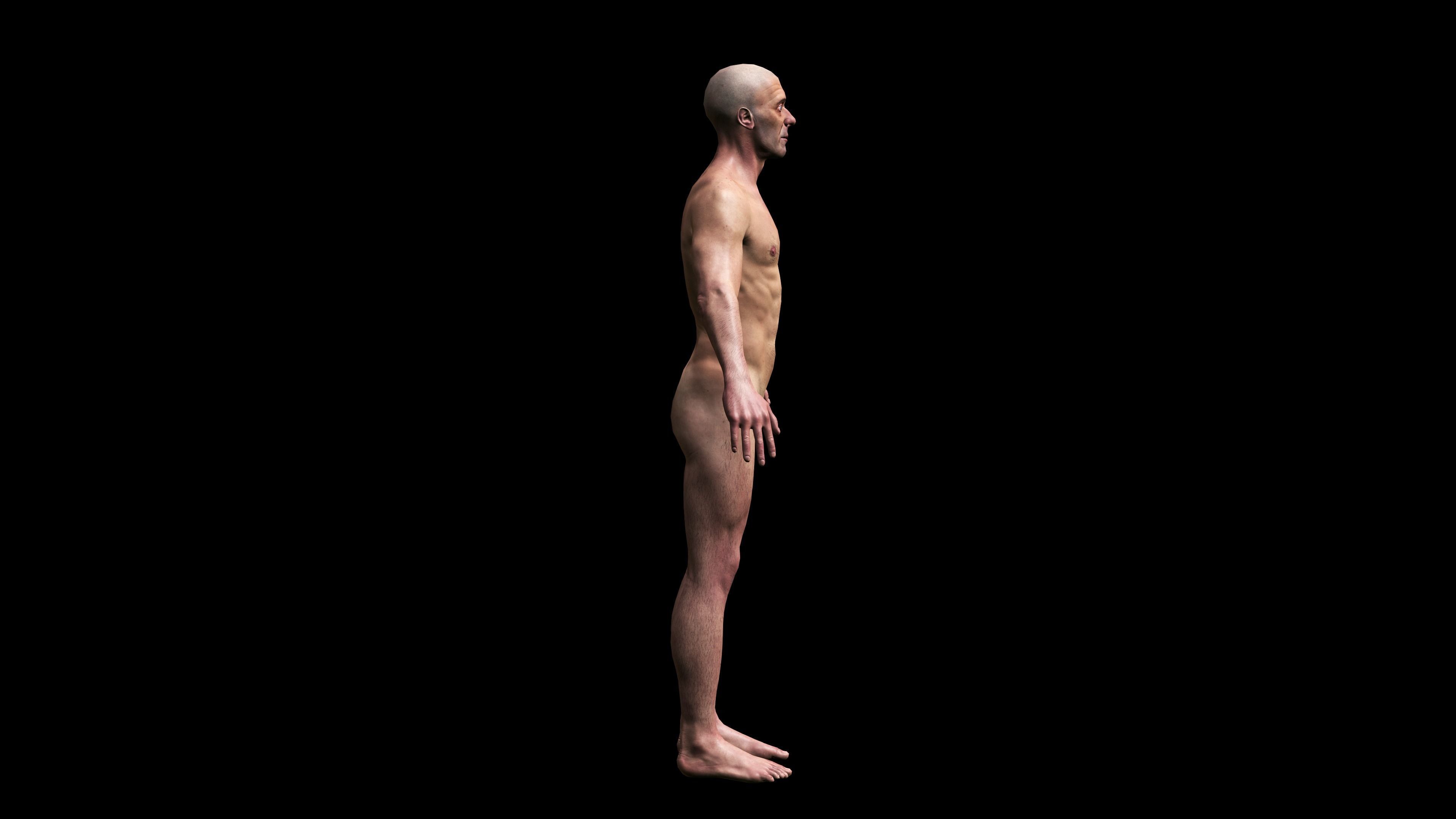 REALISTIC HIGHLY DETAILED MAN Low-poly 3D model_3