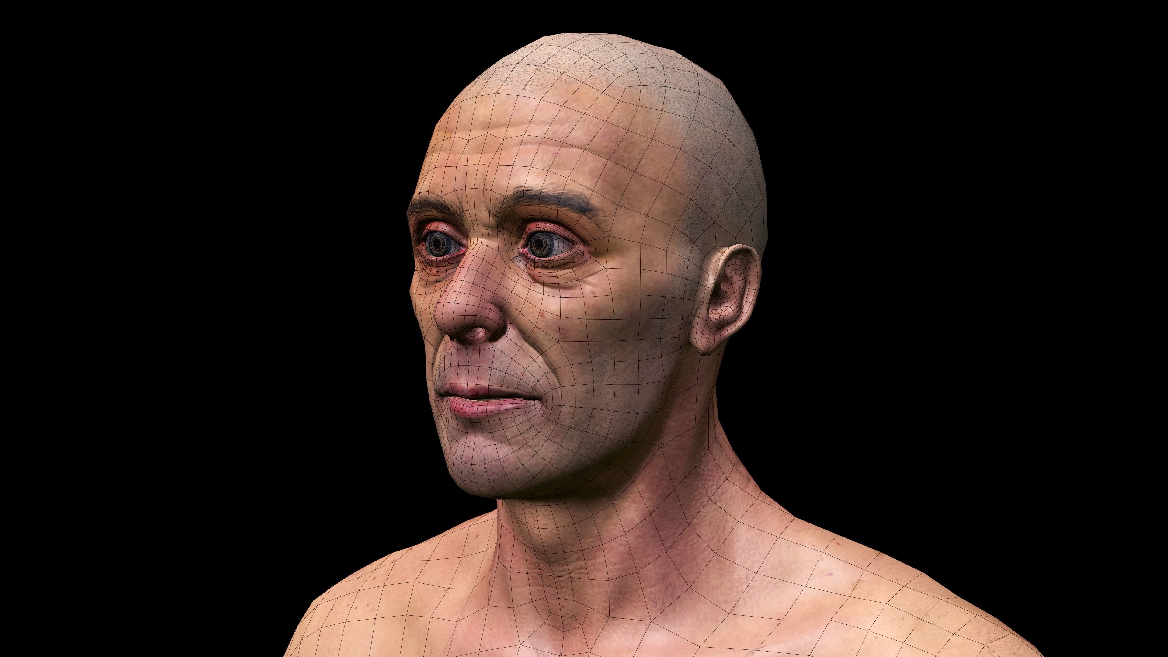 REALISTIC HIGHLY DETAILED MAN Low-poly 3D model_24