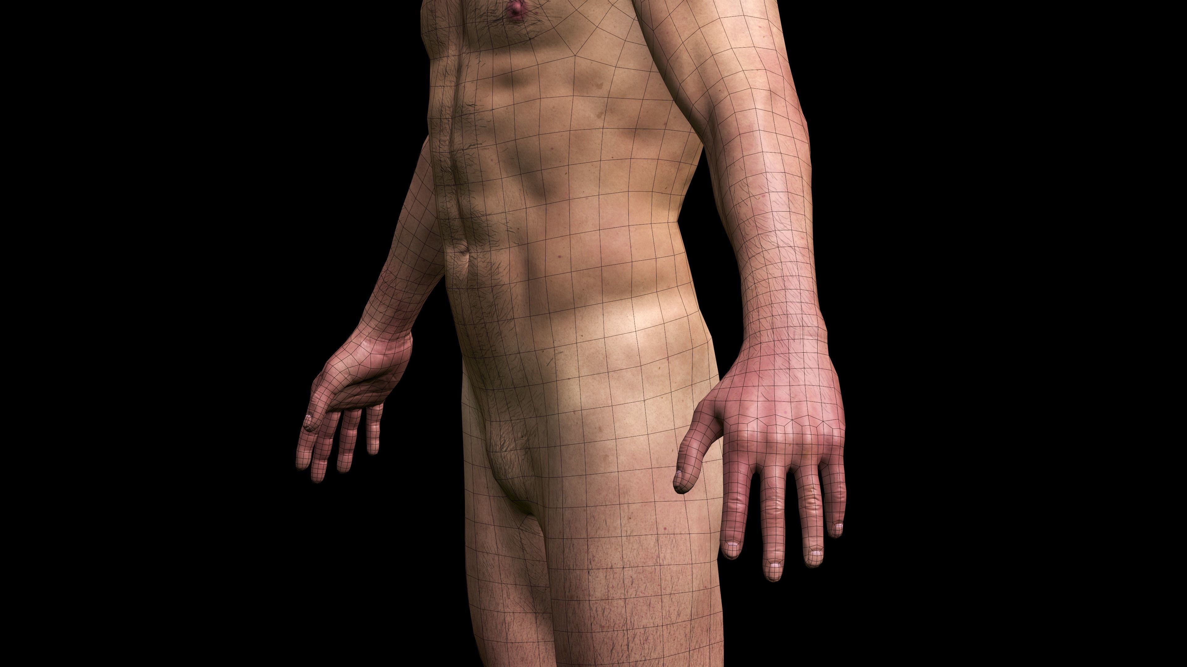 REALISTIC HIGHLY DETAILED MAN Low-poly 3D model_21