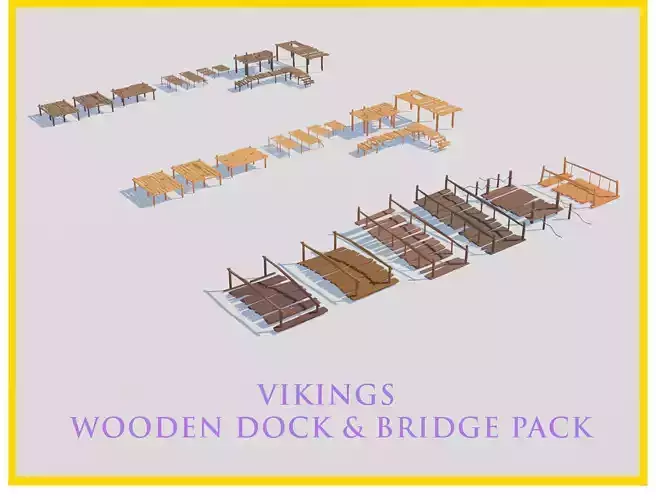 Low Poly Vikings Dock