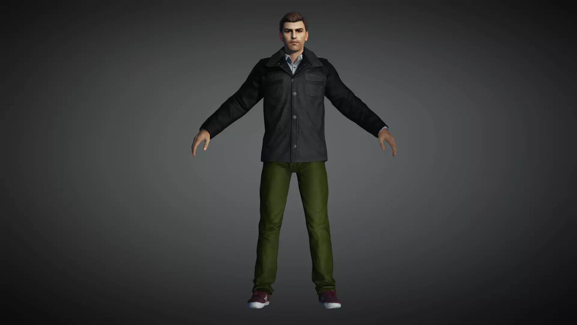 AAA Realistic Male Character 17 Low-poly 3D model_0