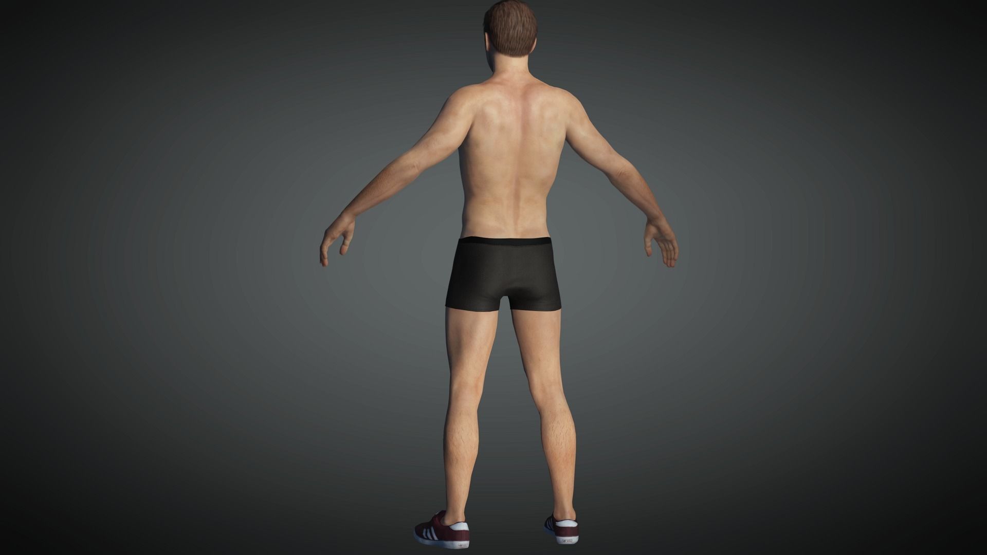 AAA Realistic Male Character 17 Low-poly 3D model_11