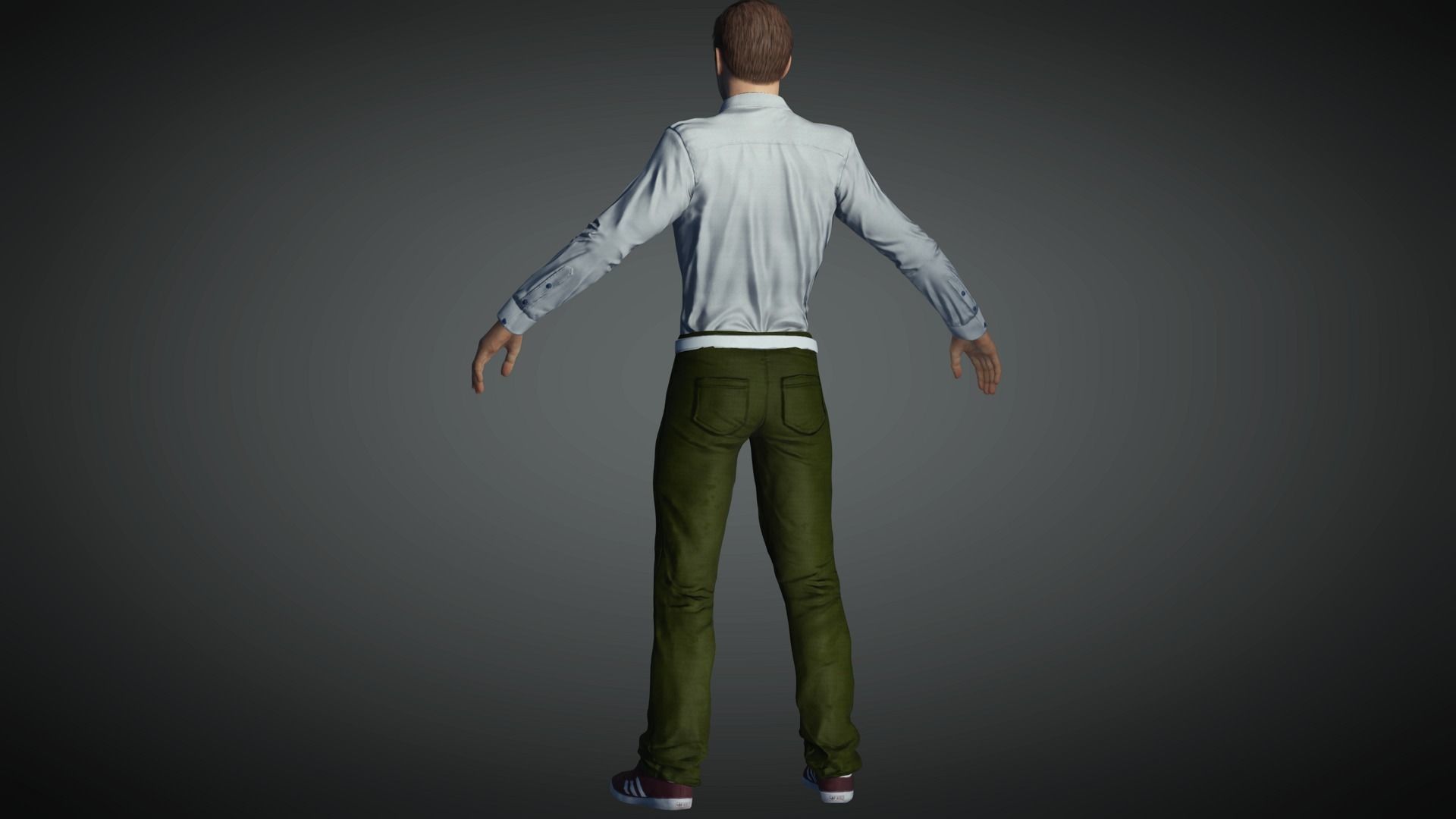 AAA Realistic Male Character 17 Low-poly 3D model_8