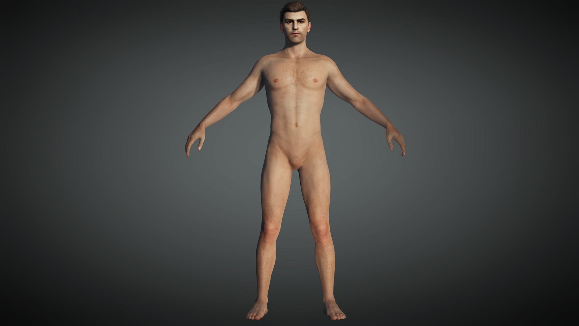 AAA Realistic Male Character 17 Low-poly 3D model_6