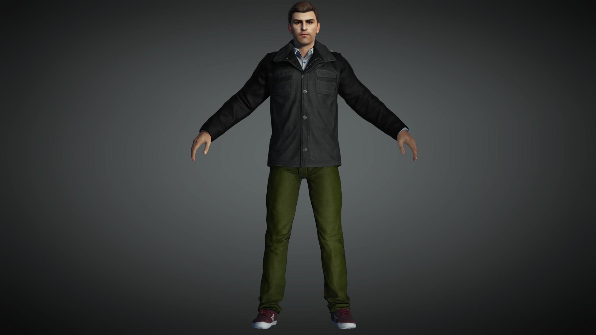 AAA Realistic Male Character 17 Low-poly 3D model_1