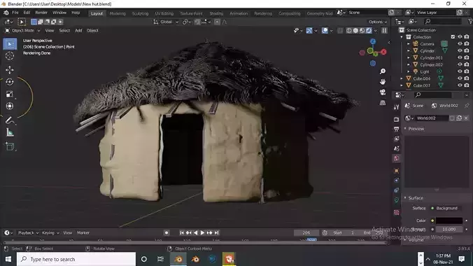 An African hut