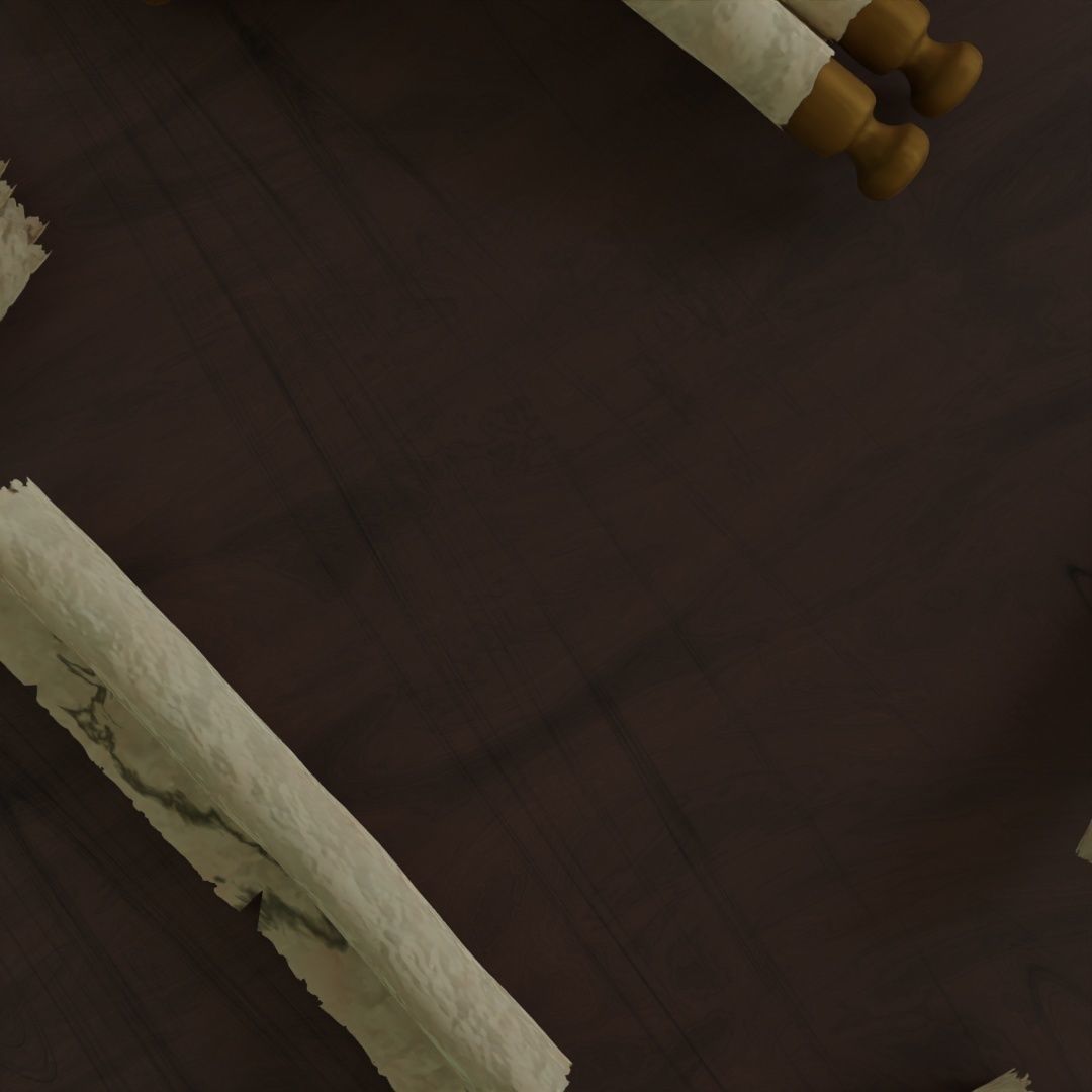 Paper scrolls animated  Low-poly 3D model_8