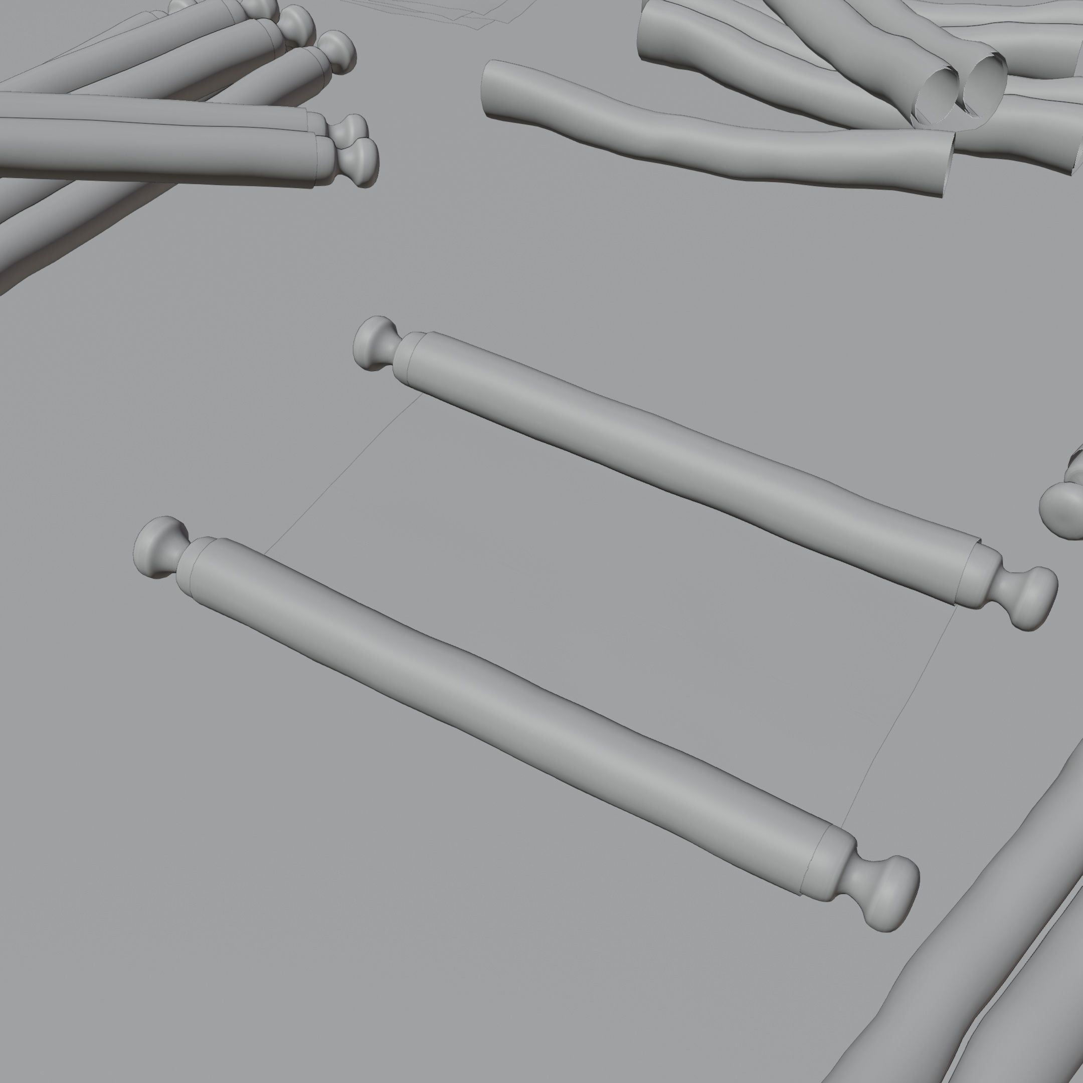 Paper scrolls animated  Low-poly 3D model_12