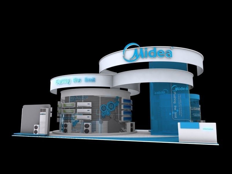 20 Exhibition Booth 3D model 3D model_10