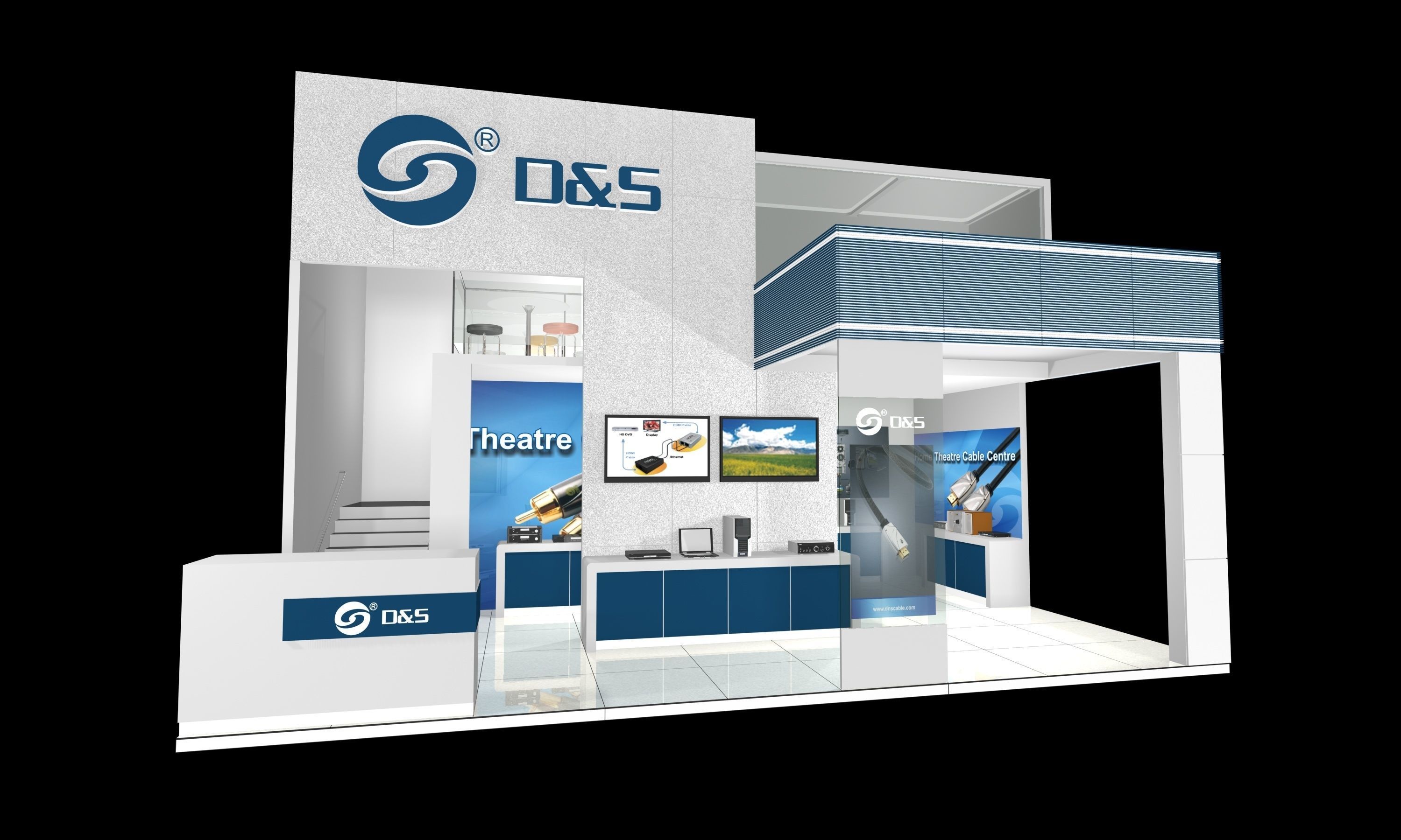 20 Exhibition Booth 3D model 3D model_12