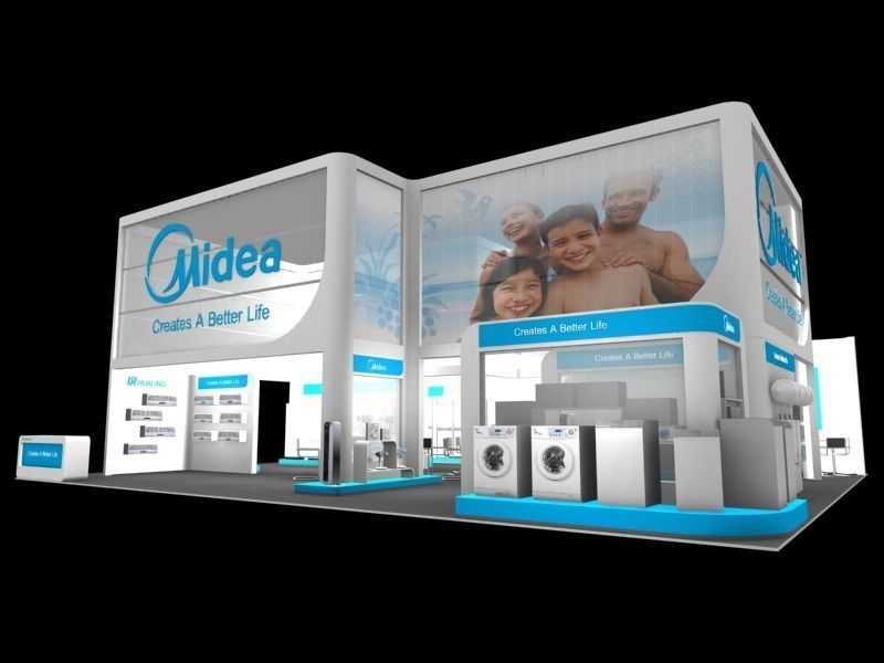 20 Exhibition Booth 3D model 3D model_9