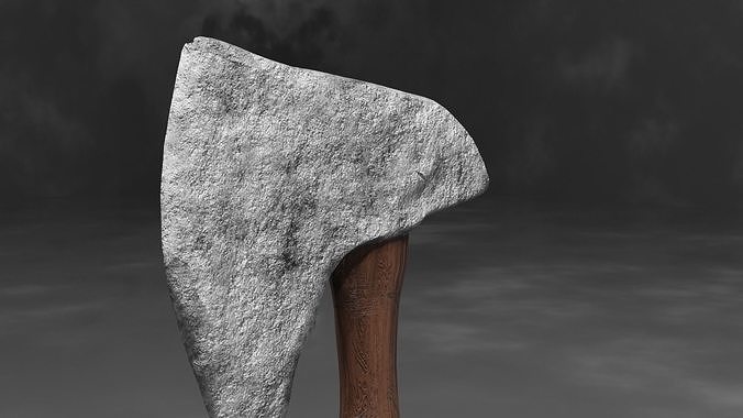  Stone axe PBR Low-poly game ready Low-poly 3D model