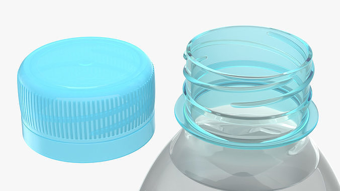 Plastic Bottle 330ml 3D model 6
