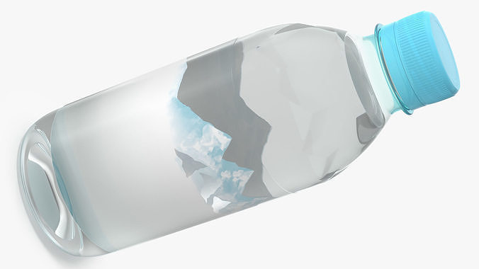 Plastic Bottle 330ml 3D model 7