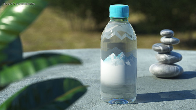 Plastic Bottle 330ml 3D model 3