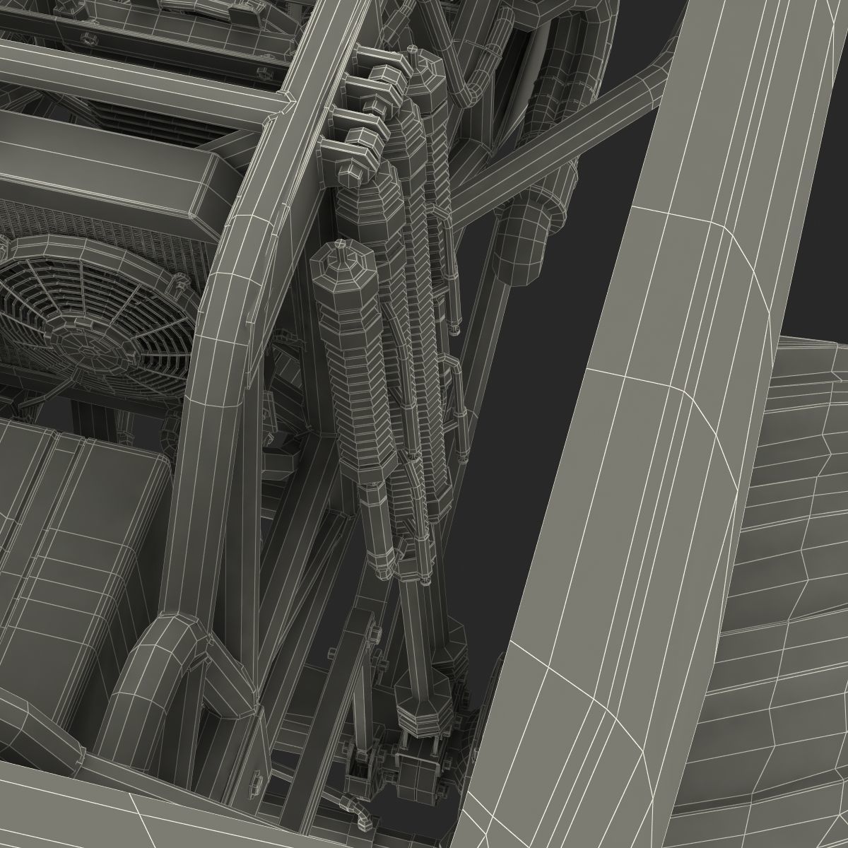 Monster Truck Generic 2 Rigged 3D model_90