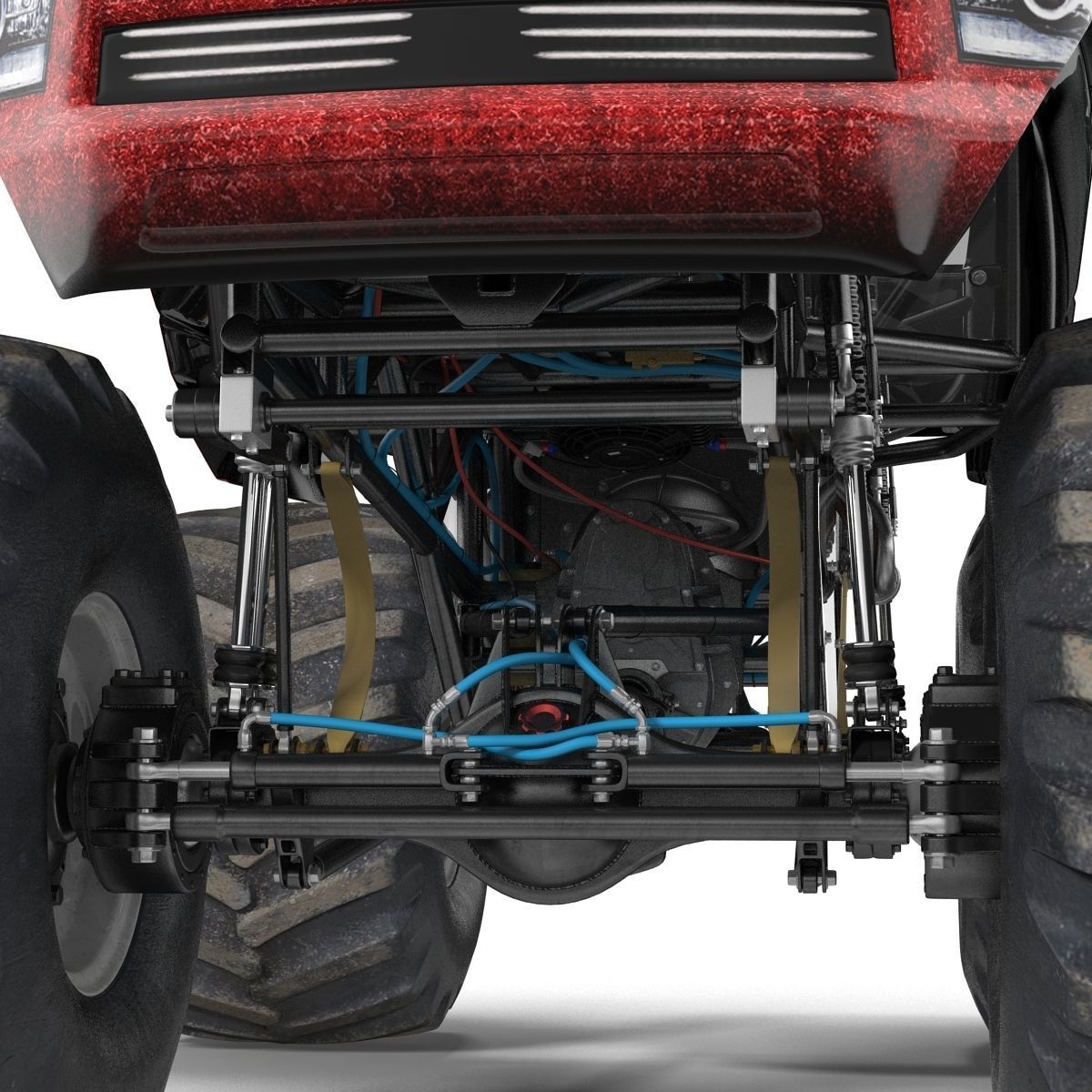 Monster Truck Generic 2 Rigged 3D model_43